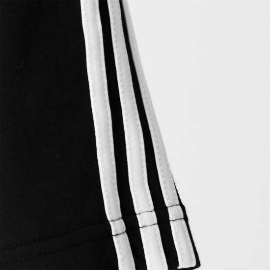 Adidas Тениска 3S Crop T Shirt Womens Black/White - Дамски тениски с яка