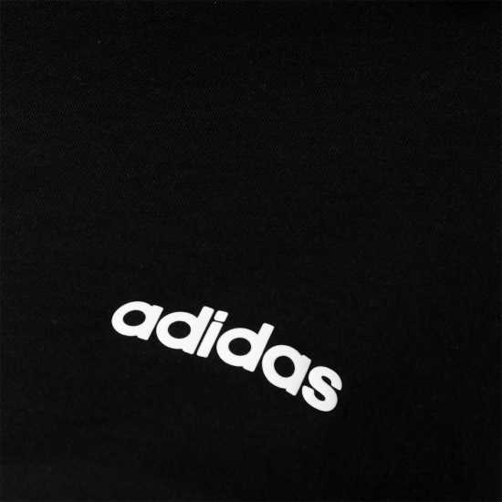 Adidas Тениска 3S Crop T Shirt Womens Black/White - Дамски тениски с яка