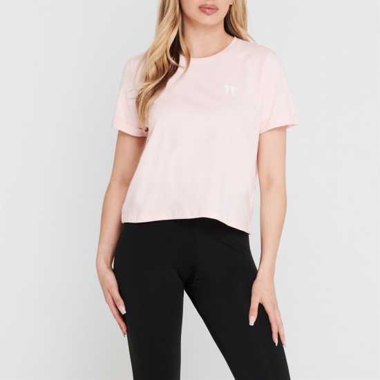 Дамски тениски и фланелки Тениска 11 Degrees Core Cropped T Shirt Лак Розово Тениска 11 Degrees Core Cropped T Shirt Лак Розово Дамски тениски и фланелки