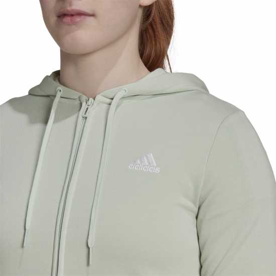 Adidas Full Zip Logo Hoodie Womens