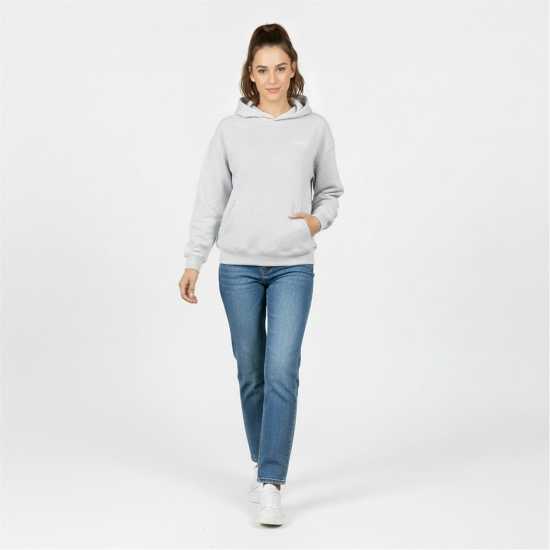 Slazenger Fleece Hoodie Womens Ледено сиво марл Дамски суичъри и блузи с качулки
