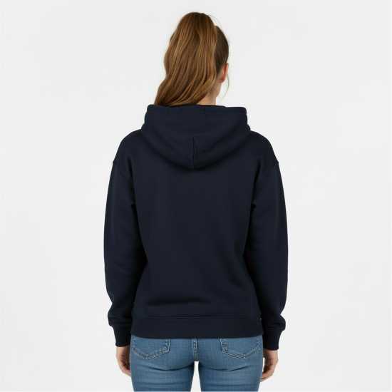 Slazenger Fleece Hoodie Womens Морска синьо Дамски суичъри и блузи с качулки