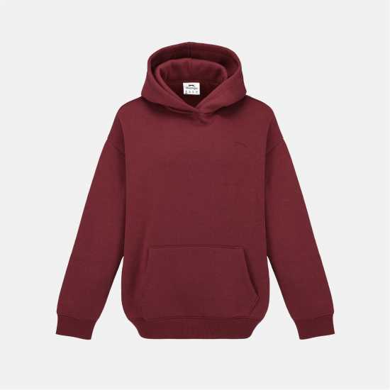 Slazenger Fleece Hoodie Womens Burgundy Дамски суичъри и блузи с качулки