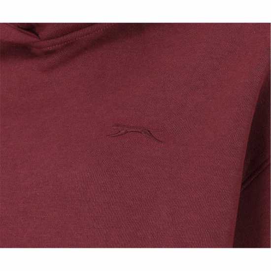 Slazenger Fleece Hoodie Womens Burgundy Дамски суичъри и блузи с качулки