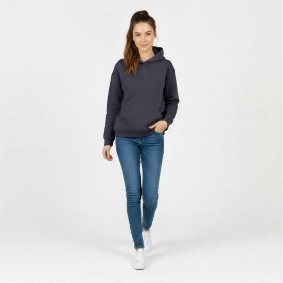 Slazenger Fleece Hoodie Womens Charcoal Дамски суичъри и блузи с качулки