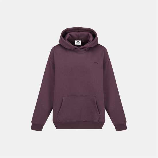 Slazenger Fleece Hoodie Womens Plum Дамски суичъри и блузи с качулки