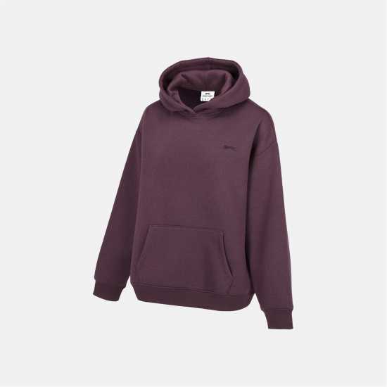 Slazenger Fleece Hoodie Womens Plum Дамски суичъри и блузи с качулки