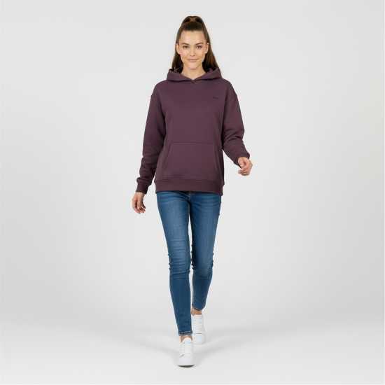 Slazenger Fleece Hoodie Womens Plum Дамски суичъри и блузи с качулки