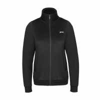 Slazenger Дамско Яке Zip Through Jacket Womens Черно Дамски полар