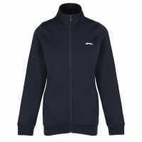 Slazenger Дамско Яке Fitted Zip Through Jacket Womens Navy Дамски полар