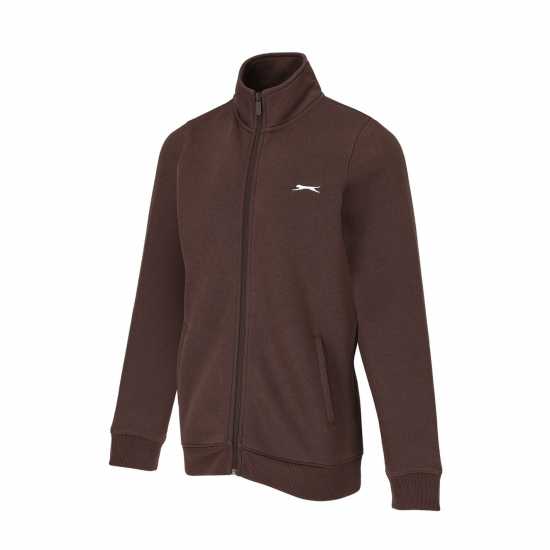 Дамски полар Slazenger Дамско Яке Fitted Zip Through Jacket Womens Шоколаден браон Slazenger Дамско Яке Fitted Zip Through Jacket Womens Шоколаден браон Дамски полар