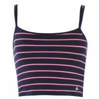 Jack Wills Double Strap Vest Light Hthr Marl Дамски тениски с яка