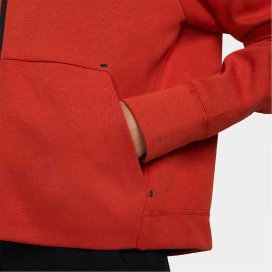 Nike Tech Fleece Zip Hoodie Womens Cinnabar Дамски суичъри и блузи с качулки