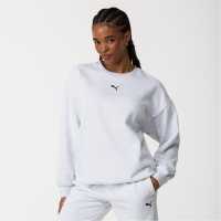 Puma Ess Oversized Crew Fl Sweatshirt Womens Ice Grey Marl Дрехи за жени на Puma