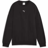 Puma Ess Oversized Crew Fl Sweatshirt Womens Black Дрехи за жени на Puma