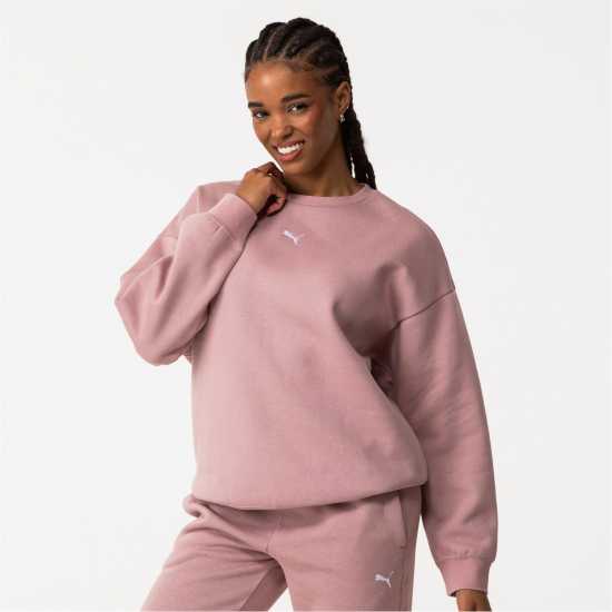 Puma Ess Oversized Crew Fl Sweatshirt Womens  