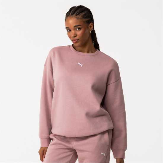 Puma Ess Oversized Crew Fl Sweatshirt Womens  