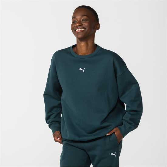 Puma Women's Oversized Sweatshirt Зелена Терен 