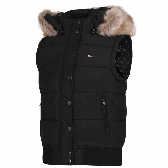 Jack Wills Heritage Puffer Gilet Womens Черно Дамски якета и палта