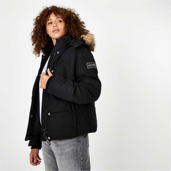 Дамски якета и палта Дамско Яке Jack Wills Riley Puffer Jacket Ladies Черно Дамско Яке Jack Wills Riley Puffer Jacket Ladies Черно Дамски якета и палта