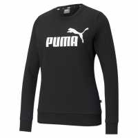 Sale Puma Essential Crew Sweater Womens Black Дамски суичъри и блузи с качулки