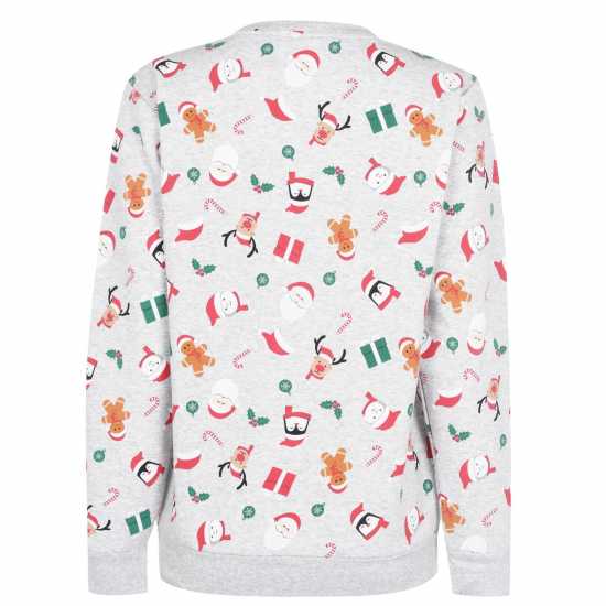 Коледни пуловери Star Дамска Блуза Обло Деколте Christmas Crew Sweatshirt Ladies Star Дамска Блуза Обло Деколте Christmas Crew Sweatshirt Ladies Коледни пуловери