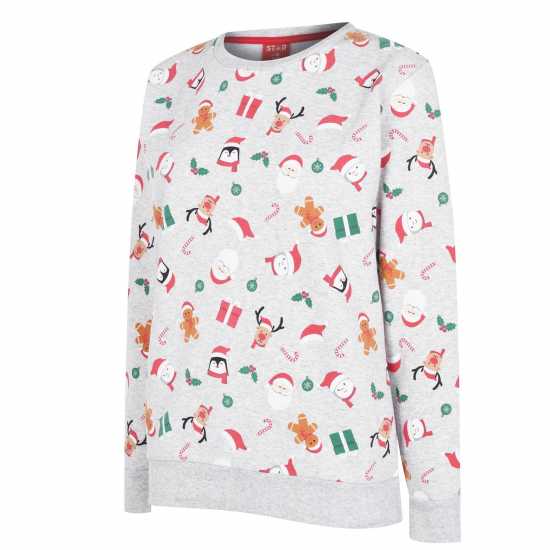 Star Дамска Блуза Обло Деколте Christmas Crew Sweatshirt Ladies  Коледни пуловери
