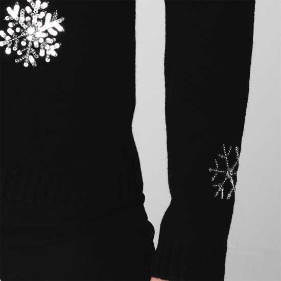 Star Плетен Дамски Пуловер Christmas Knit Jumper Ladies