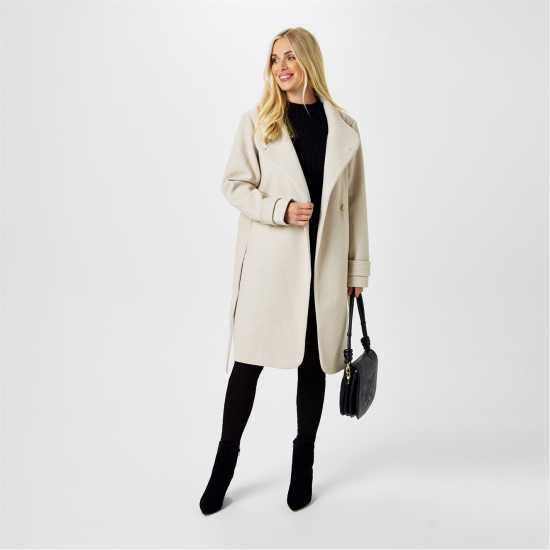 Дамски якета и палта Biba Billie Belted Coat Вълна Biba Billie Belted Coat Вълна Дамски якета и палта