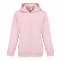 Slazenger Fitted Full Zip Hoodie Womens Baby Pink Дамски суичъри и блузи с качулки