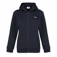 Slazenger Fitted Full Zip Hoodie Womens Морска синьо Дамски суичъри и блузи с качулки