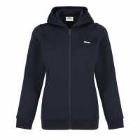 Slazenger Fitted Full Zip Hoodie Womens Navy Дамски суичъри и блузи с качулки