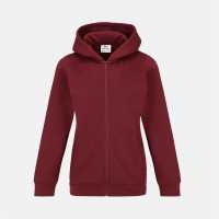 Slazenger Fitted Full Zip Hoodie Womens Burgundy Дамски суичъри и блузи с качулки