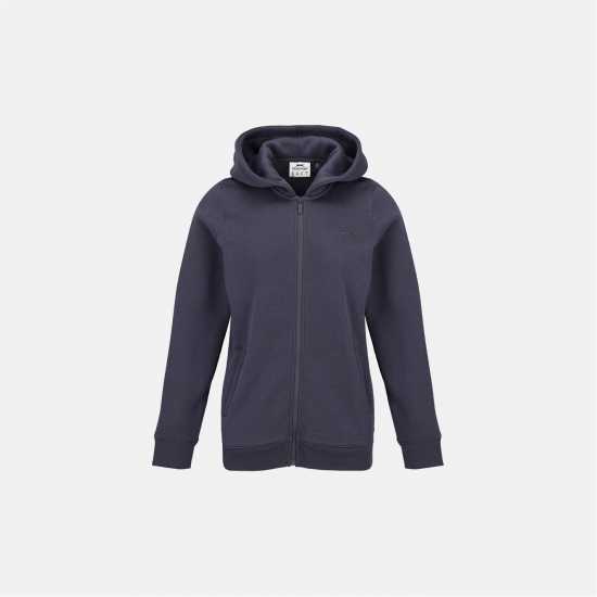 Slazenger Fitted Full Zip Hoodie Womens Charcoal Дамски суичъри и блузи с качулки