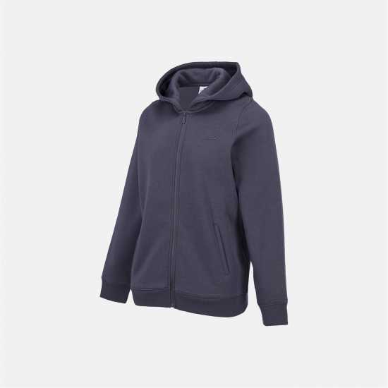 Slazenger Fitted Full Zip Hoodie Womens Charcoal Дамски суичъри и блузи с качулки
