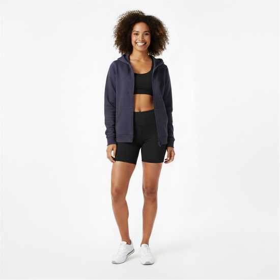 Slazenger Fitted Full Zip Hoodie Womens Угъл Slazenger Fitted Full Zip Hoodie Womens Угъл