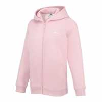 Slazenger Fitted Full Zip Hoodie Womens Baby Pink Дамски суичъри и блузи с качулки