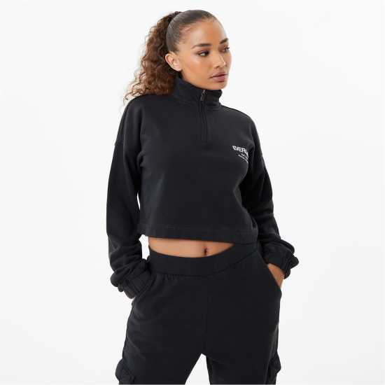Дамски суичъри и блузи с качулки Everlast Crop Zip Up Womens Черно Everlast Crop Zip Up Womens Черно Дамски суичъри и блузи с качулки