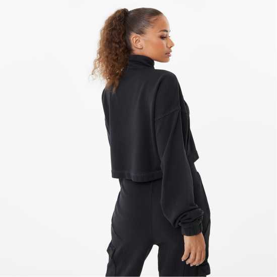 Дамски суичъри и блузи с качулки Everlast Crop Zip Up Womens Черно Everlast Crop Zip Up Womens Черно Дамски суичъри и блузи с качулки