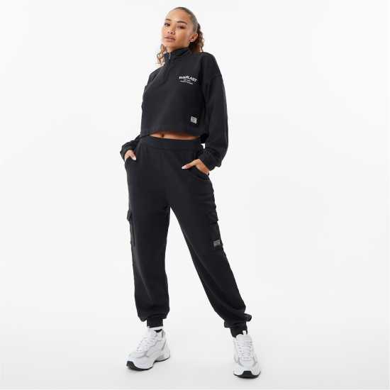 Дамски суичъри и блузи с качулки Everlast Crop Zip Up Womens Черно Everlast Crop Zip Up Womens Черно Дамски суичъри и блузи с качулки