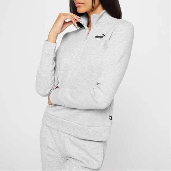 Puma Essentials Half Zip Fleece Sweatshirt Womens  Дамски суичъри и блузи с качулки