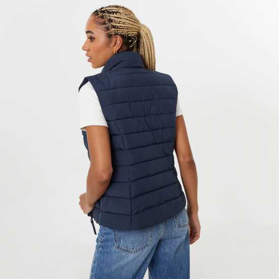 Дамски якета и палта Jack Wills Lightweight Puffer Gilet Womens Морска синьо Jack Wills Lightweight Puffer Gilet Womens Морска синьо Дамски якета и палта
