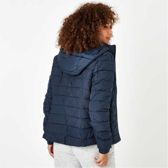 Дамско Яке Jack Wills Luna Hooded Puffer Jacket Womens Морска синьо Дамски якета и палта