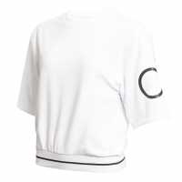 Calvin Klein Golf Crop Sweatshirt White Дамски суичъри и блузи с качулки