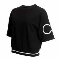 Calvin Klein Golf Crop Sweatshirt Black Дамски суичъри и блузи с качулки