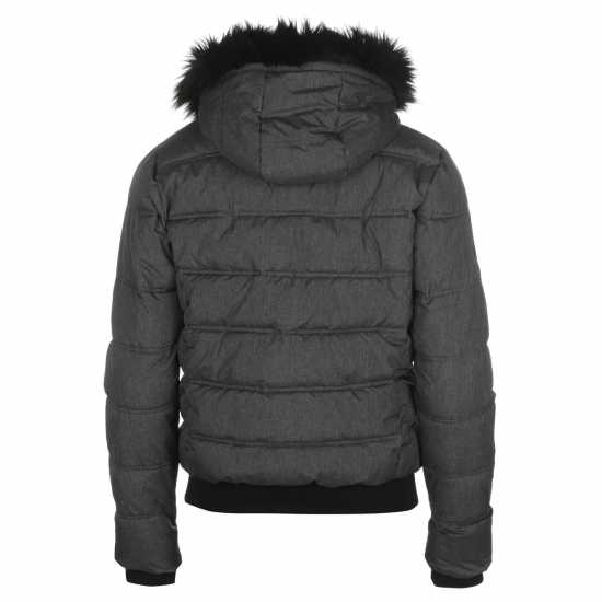 Everlast Дамско Яке Бомбър Bomber Jacket Ladies Dk Grey Marl Дамски якета и палта