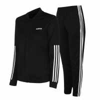 Adidas Womens Back 2 Basics 3-Stripes Tracksuit Black/White Дамски спортни екипи