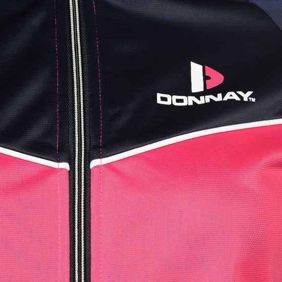 Donnay Дамски Спортен Екип Poly Tracksuit Ladies HotPink/Wht/Nvy - Дамски спортни екипи