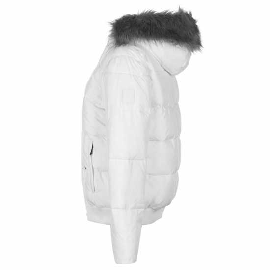 Дамски якета и палта Everlast Дамско Яке Бомбър Bomber Jacket Ladies White Everlast Дамско Яке Бомбър Bomber Jacket Ladies White Дамски якета и палта