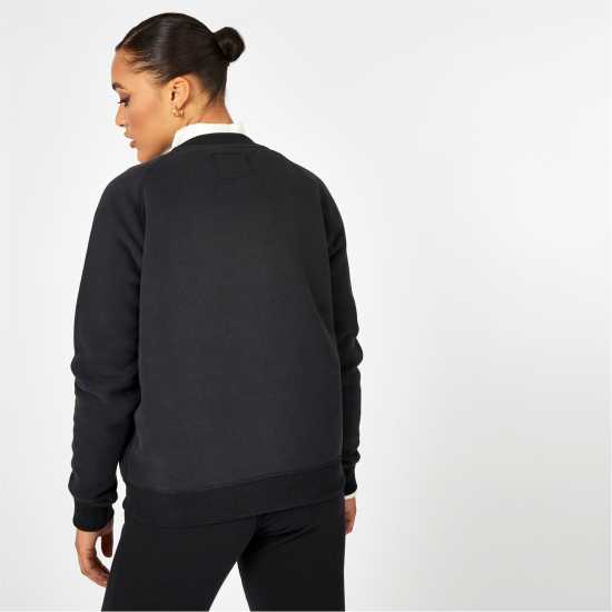 Блуза Обло Деколте Jack Wills Hunston Graphic Crew Neck Sweatshirt Черно Дамски пуловери